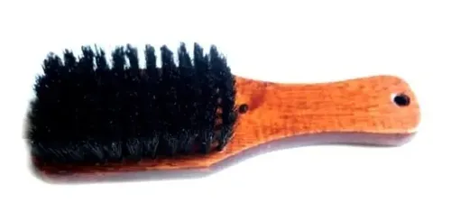 Cepillo Madera Para Cabello Alisado Barberia Cerdas Suaves M