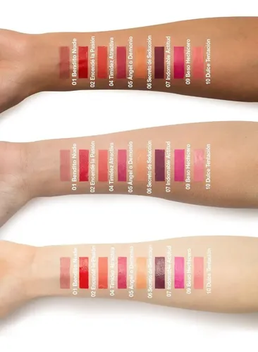 Labial Líquido Con Fijador 12 Horas Mate Silk Kiss Violetta Color Beso Hechizero