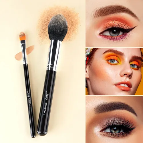 Juego De Brochas De Maquillaje Jessup Pro 15 Piezas Con Mang