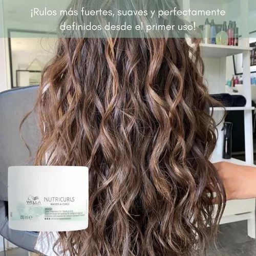 Mascara Capilar Rulos Wella Nutricurls 150 Nutritiva Rizos