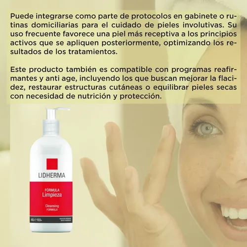 Leche Limpieza Facial Lidherma Desmaquillante Emulsion 480