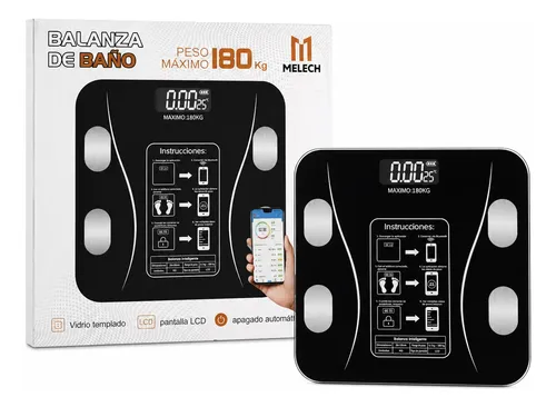 Balanza Digital Inteligente Bluetooth 180kg Control Peso