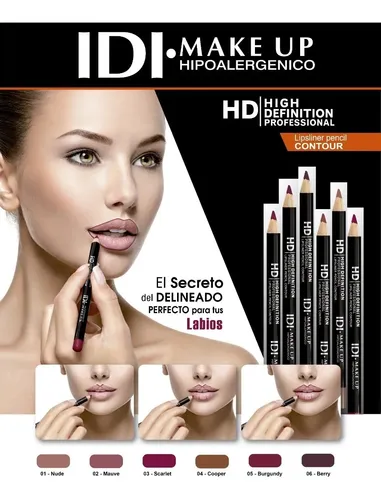 Idi Make Up Lapiz Delineador Labios Lipsliner Pencil Contour