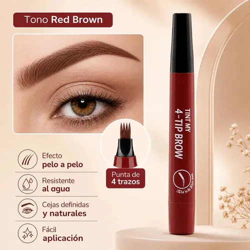 marcador microblanding para cejas Regina Perfilado Microblading Eyebrow Perfilado Efecto Pelitos 04 x unidad de 0.7 g color marrón rojizo 03