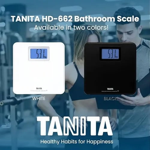 Báscula De Peso Digital Tanita Hd-662 (negra) – Japan Techno Negro