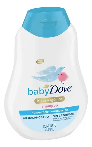 Baby Dove Humectación enriquecida shampoo en botella de 400 ml 1 unidad