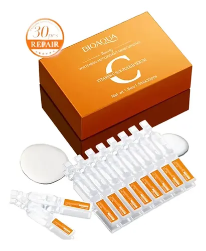 Ampolletas Vitamina C Antiarrugas Antimanchas Aclarante 30pz Momento De Aplicación Día/noche Tipo De Piel Todo Tipo De Piel
