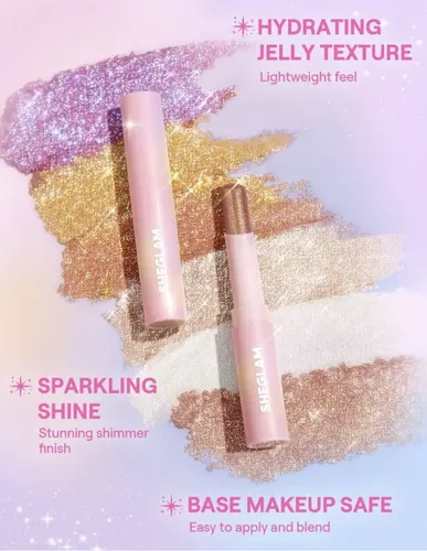 Cristal Jelly Glaze Stick Sombra En Barra Sheglam Color Starlit Silver