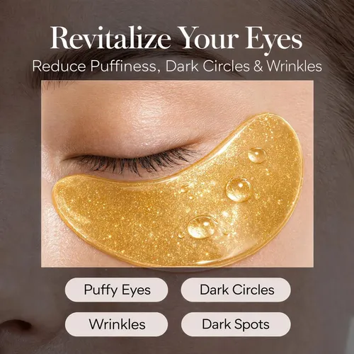 Mascarilla Ocular 24k Oro Con Colágeno Y Caféina