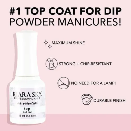 Kiara Sky Dip Essentials Paso 4 Top Coat 15 Ml