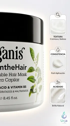 Veganis Máscara Capilar Ácido Hialurónico X250gr