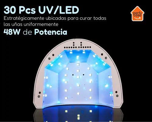 Cabina Lámpara Uv Led Uñas Profesional 48w Esmalte Soft Gel