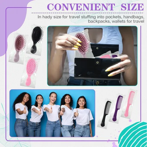 Filltouch Juego 48 Mini Cepillos Y Peines Para El Cabello