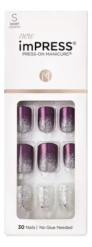 Kiss Impress Uñas Postizas – Modelo Heartquake