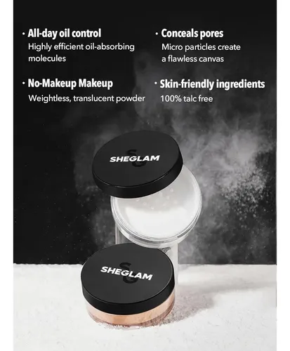 Polvo Suelto Control Aceite Sheglam Baked Glow Marrón