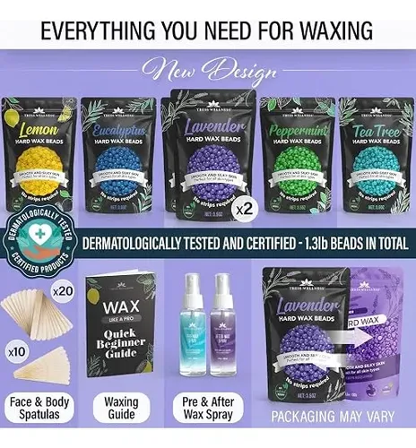 Tress Wellness Perlas De Cera Para Depilar Kit Completo