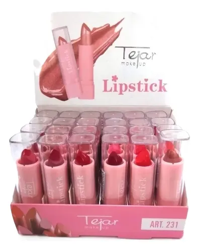 Lapiz Labial Mate Y Perlados Tejar Caja 24 Unidades Surtidos