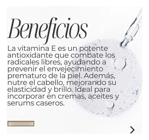 Vitamina E Líquida Materia Prima Pura 30ml En Caba Belgrano