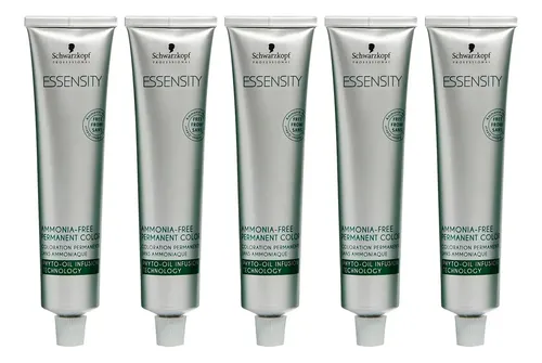 Kit X5 Tintura Essensity Schwarzkopf Sin Amoniaco Cubre Cana Tono A Elección