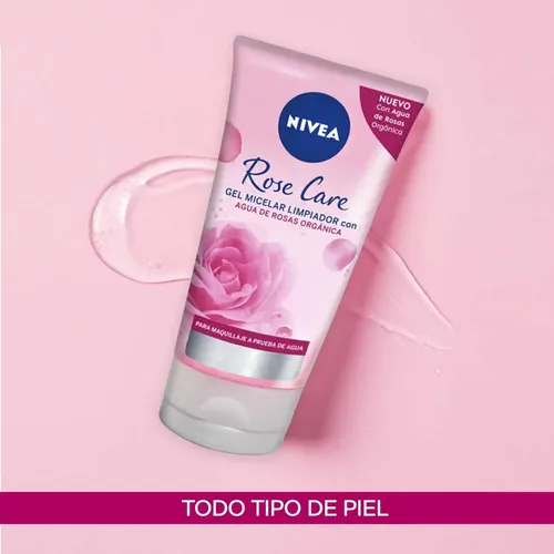 Nivea Rose Care Gel Micelar Limpiador X 150 Ml