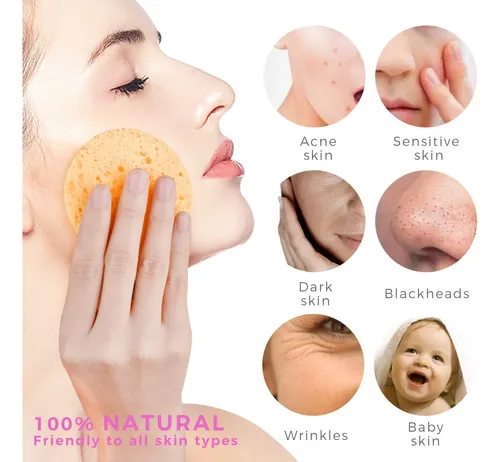Esponjas Faciales Gainwell, Absorbentes, Juego De 50