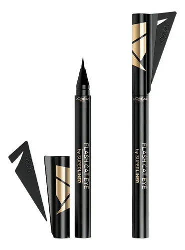 Delineador Líquido L´Oréal Superliner Flash Cat Eyeliner Ub Color Negro