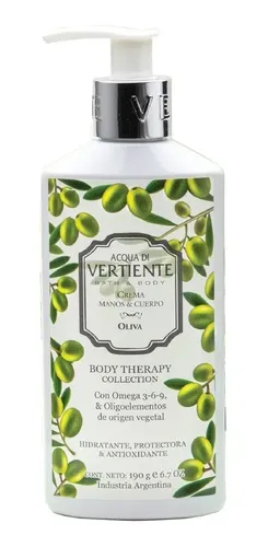 Vertiente Crema De Manos Cuerpo Body Theray 190 Ml / Todas Fragancia Green Te & Mandarin Tipo de envase Pote