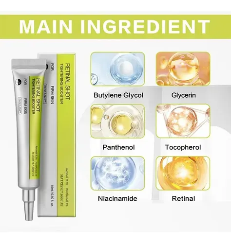 Potenciador reafirmante Retinal Shot de Celimax, 15 ml, para el tipo de piel de noche