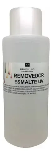 Removedor Líquido Biobellus Quitaesmalte UV Semipermanente 500ml Acetona