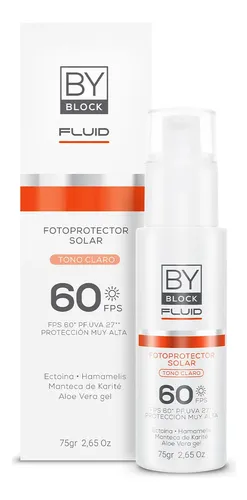 By Block Fluid Fotoprotector Facial Fps60 Con Color