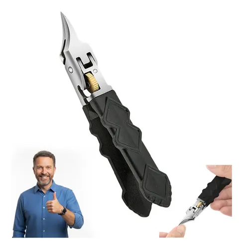 Set De Cortauñas Con Agarre Antideslizante Y Bloqueo Negro