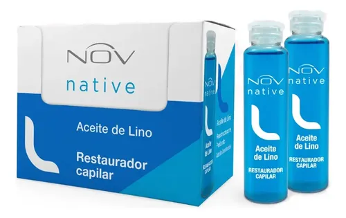 Ampolla Nov Capilar Lino X12 Profesional Pelo Tratamientos