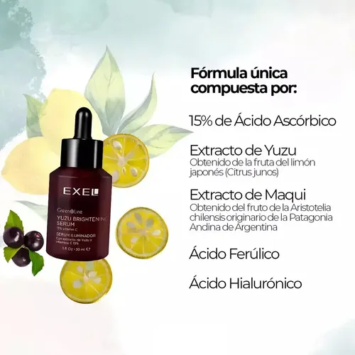 Exel Green Line Dermo Vegan Skincare Serum Iluminador 30ml