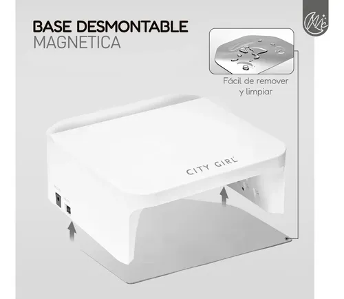Kit Uñas Semipermanente City Girls Cabina Inalámbrica 96wats