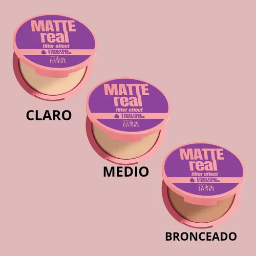 Avon Real Matte Filter Effect Polvo Compacto Tono Claro