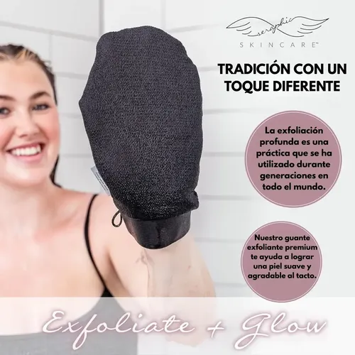 Guante Exfoliante Corporal Ducha Baño Piel Suave 2u