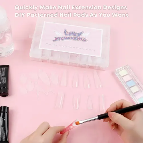 Kit De Formas Duales Para Uñas Francesas Bomoqing 384pcs