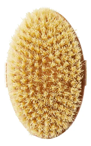 Cepillo Corporal Seco Bambú Cerdas Naturales Exfoliante