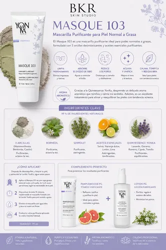 Yon-ka Masque 103 Mascarilla Purificante Arcilla 75 Ml- Pg