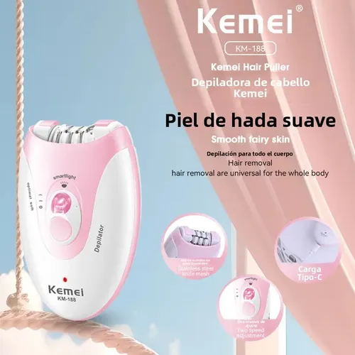 Depiladora Led Acero 4 En 1, Carga Usb, Portátil