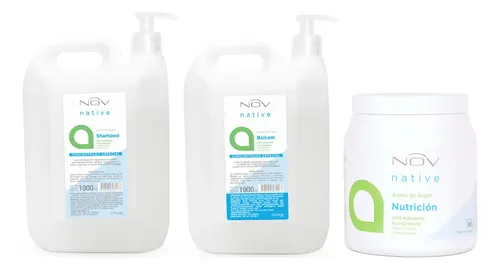 Kit Nov Argan Ultra Hidratante Shampoo + Enjuague + Baño 1kg