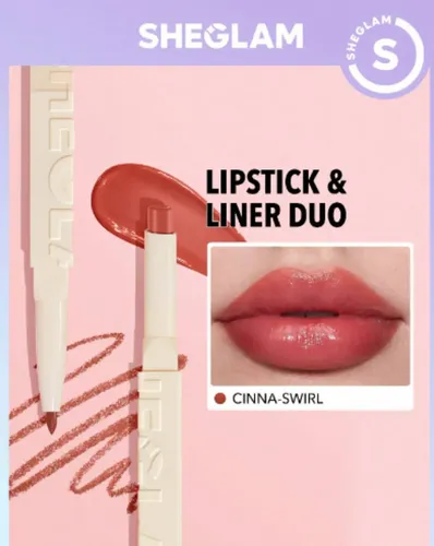 Glam 101 Sheer Lipstick Y Liner Duo Sheglam
