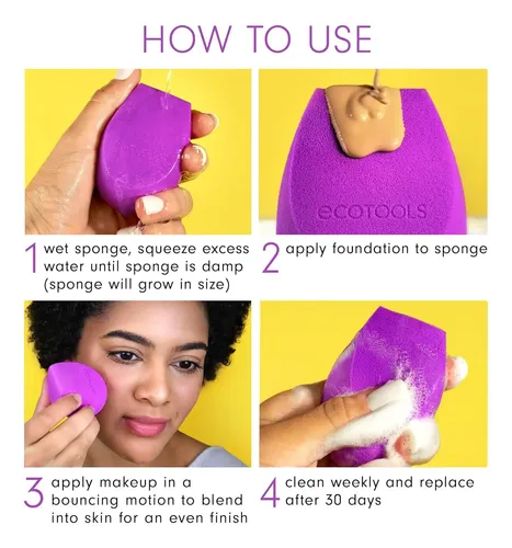 Ecotools Bioblender Makeup Sponge, Compostable Makeup Ble…