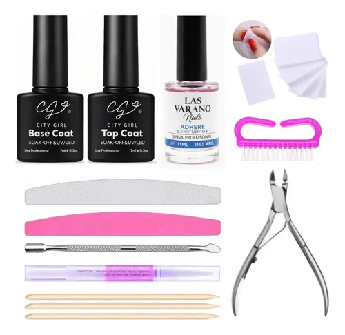 Kit Profesional X15 Piezas Para Preparación Completa Uñas