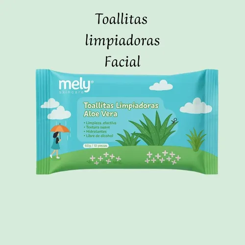 Toallitas Desmaquillantes Húmedas Mely Con Aloe Vera