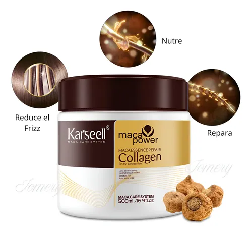 Tratamiento Capilar Colágeno 500ml Karseell Máscara Kit X2