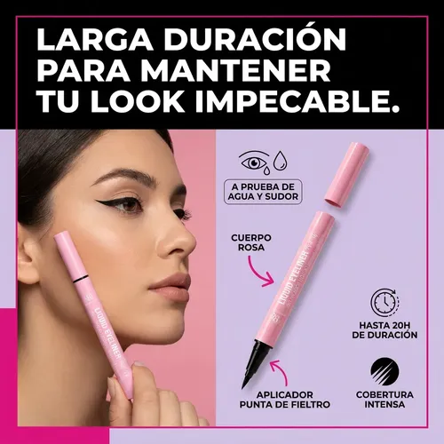 Debby Rose Liquid Eyeliner Impermeable Delineador Felt Tip