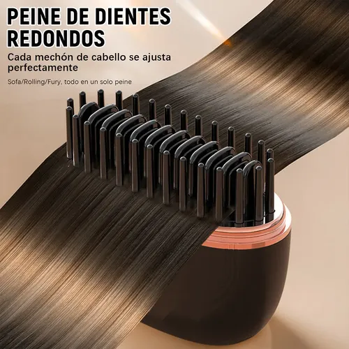 Minimizador De Cabello Inalámbrico Glambrush, Peine 2 En 1