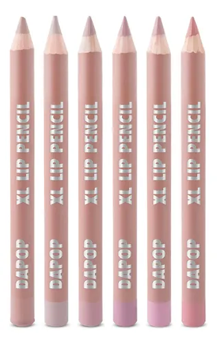 Pack Delineador de Labios Dapop en Lápiz – 6 Tonos Mate de Larga Duración