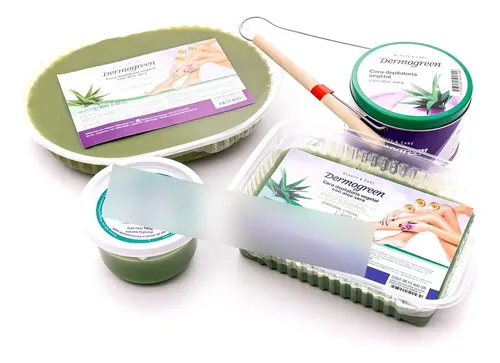Dermogreen Cera Depilatoria Vegetal Aloe Vera Bandeja 800g